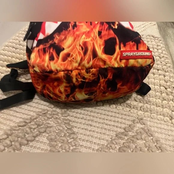 Sprayground Shark Fire Backpack - Picture 2 of 5